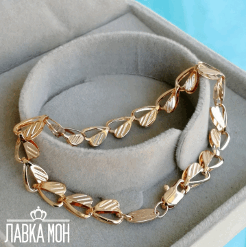 Б-093 Браслет сердечки (15-21 см)