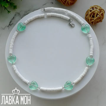 АК-090 Колье «Мятная карамель»