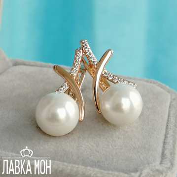 С-1697 Жемчужные серьги