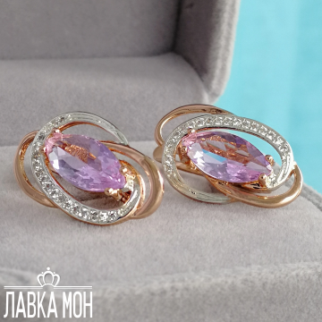 С-1382 Серьги «Лиловый Маркиз»