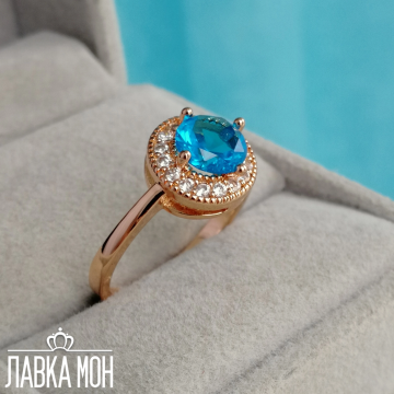 П-208 Кольцо "Хит" голубое (19.5)