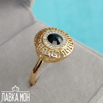 П-319 Кольцо с черной эмалью (16)