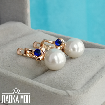 С-0723 Серьги с жемчужинками