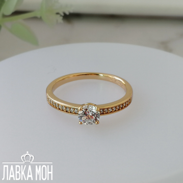 П-418 Кольцо классическое помолвочное (19)