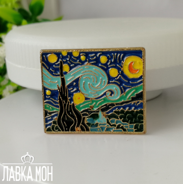 БРК-029 Брошь-пин «Звездная ночь»
