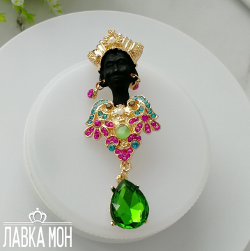 БРК-082 Брошь «Африканская Принцесса»