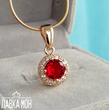 К-0286 Кулон «Хит» красный