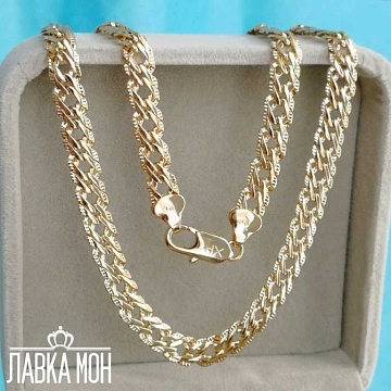 Ц-138 Цепь двойной ромб с огранкой (45.5 см)